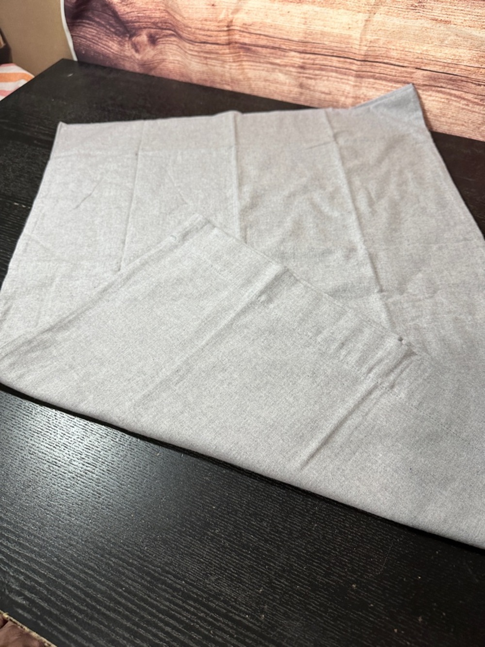 New La Rochelle Collection Cotton Heavyweight Flannel Pillow Cases 22x29 Grey